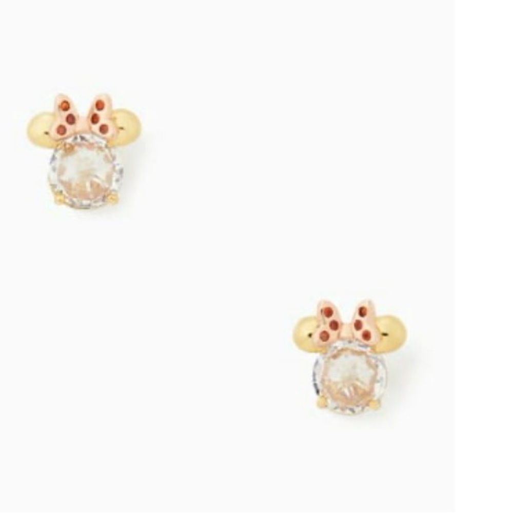 NWOT Kate Spade Disney X Kate Spade New York Minnie Studs, Clear